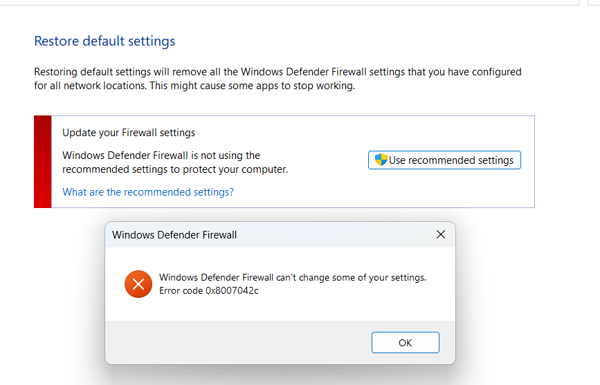 I am having trouble with my firewall as it has a update firewall ...