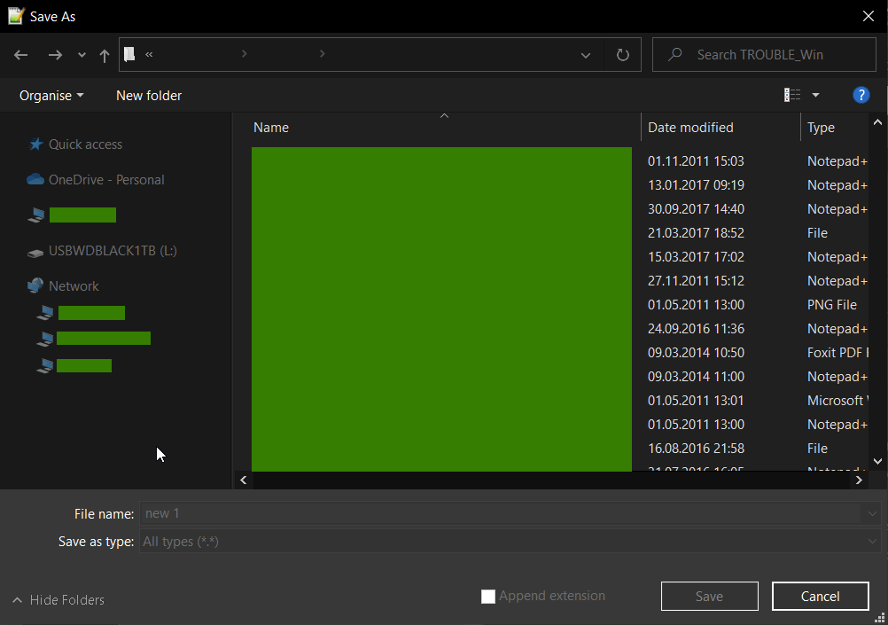 Windows 10 Save As dialog stuck when browsing my Samba server name ...