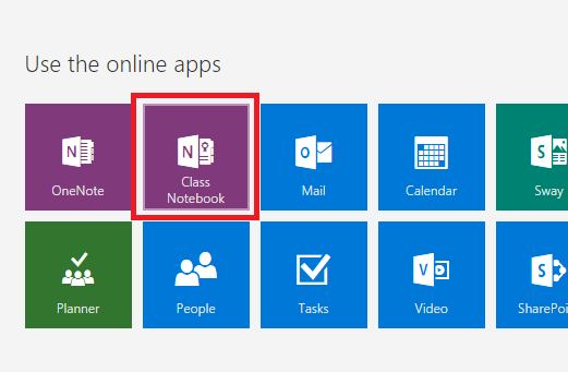 Class Notebook doesn't appear in 