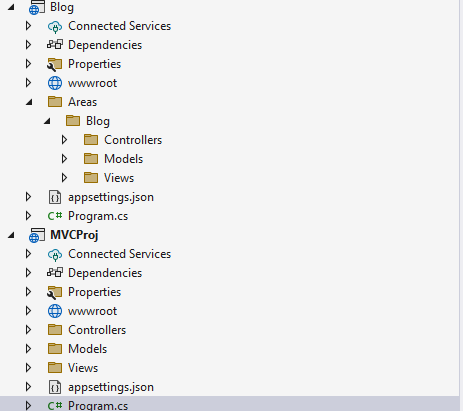 How can we create Areas as a separate PROJECT in asp.net core mvc ...