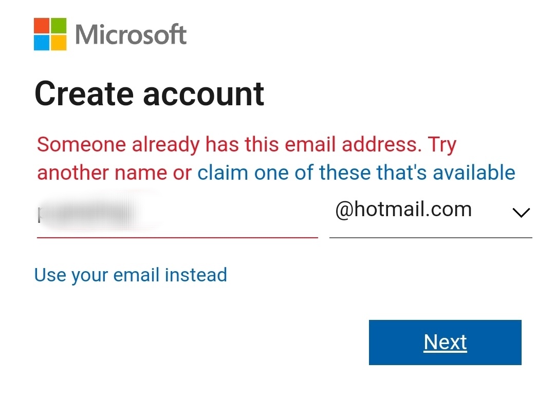 Can't sign in to the account, can't recovery the account or create it ...