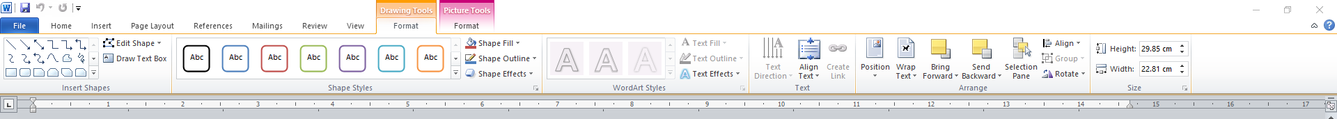Need help converting some autoshapes to the Microsoft Word 2010 format ...