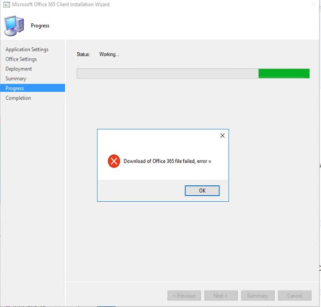 Microsoft Office 365 Client installation wizard via SCCM - Microsoft Q&A