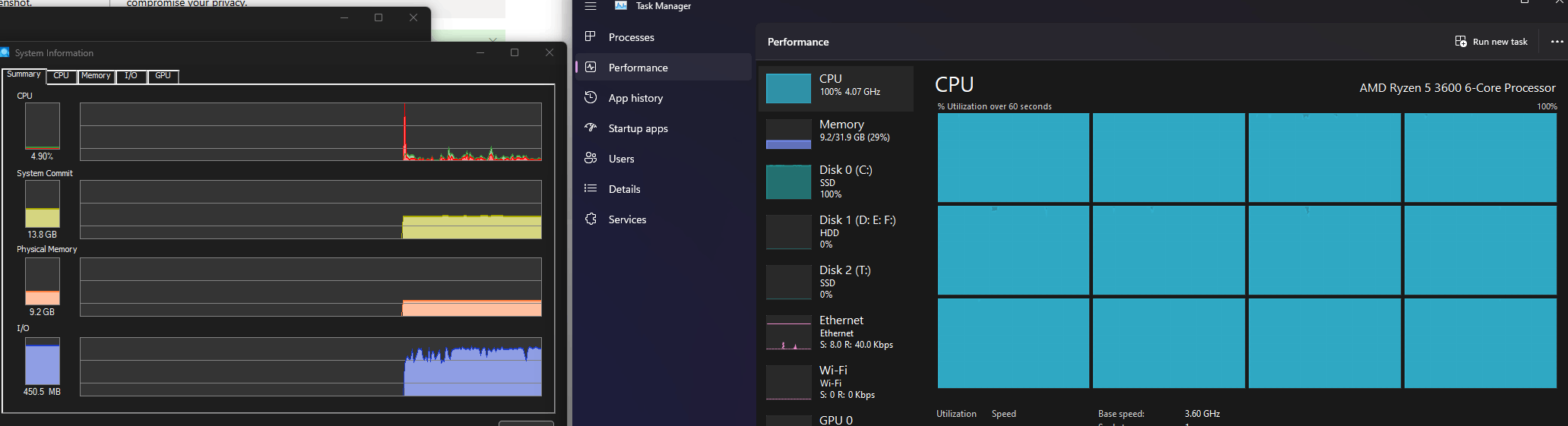 Windows 11 - Task manager report CPU 100% all the time - Microsoft Q&A