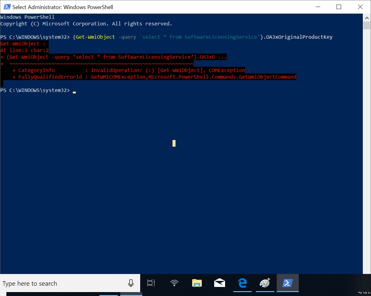 Windows 10 Activation Error - Microsoft Q&A