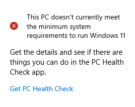 Windows 11 wont install on my PC despite meeting the requirements. Any ...