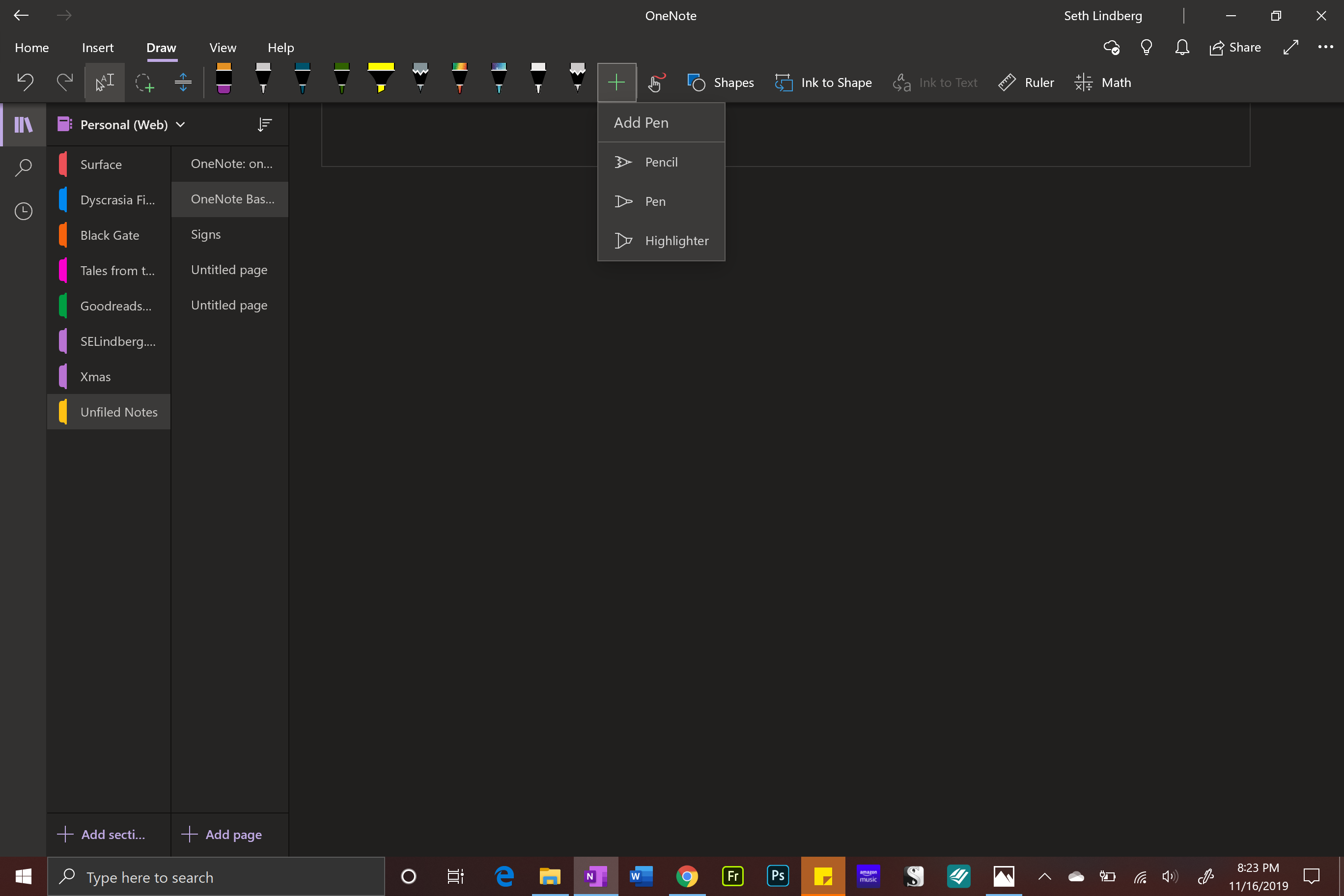 Use Pen as a Mouse in Onenote - Microsoft Q&A