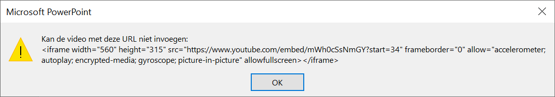 Cannot embed video in Powerpoint 365 - Microsoft Q&A