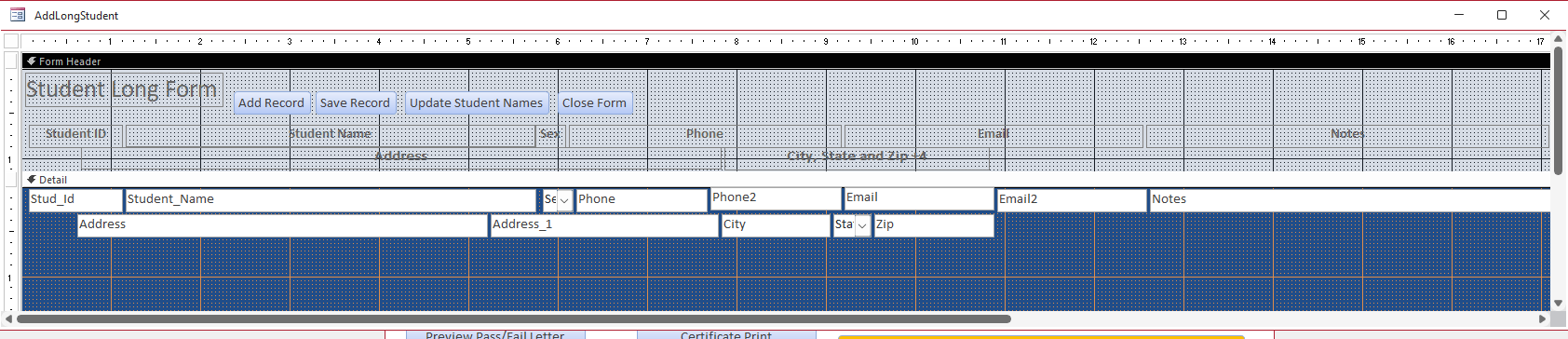 Created Continuous Form, the Detail Section Height will not reduce past ...
