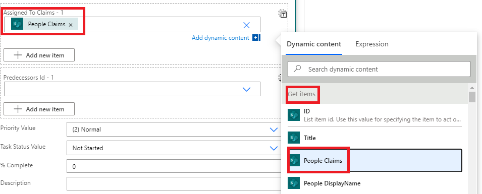 How to automate using flow when a new Sharepoint task is created, set ...