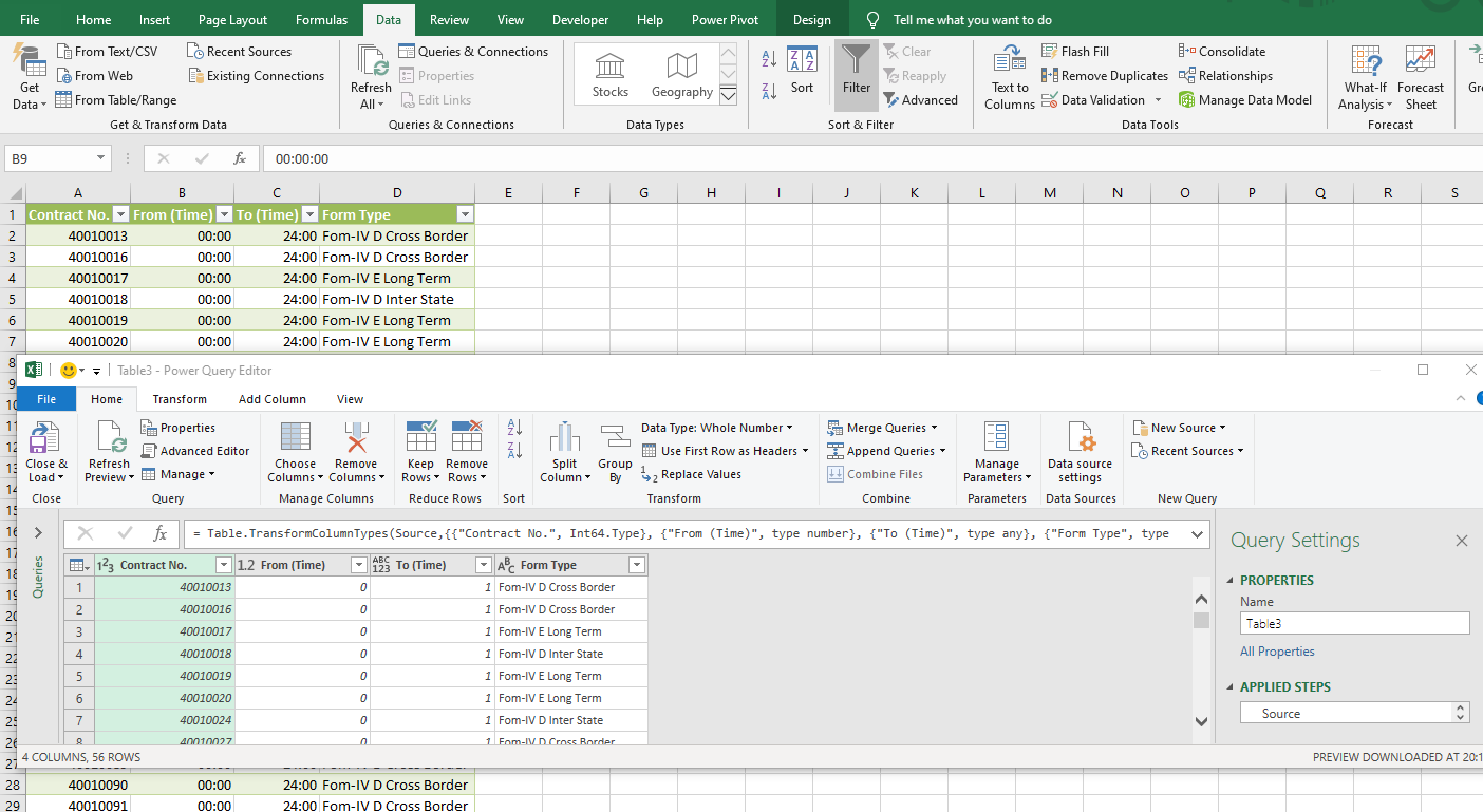 Regarding error while converting of data in Format- "Time" in Excel ...