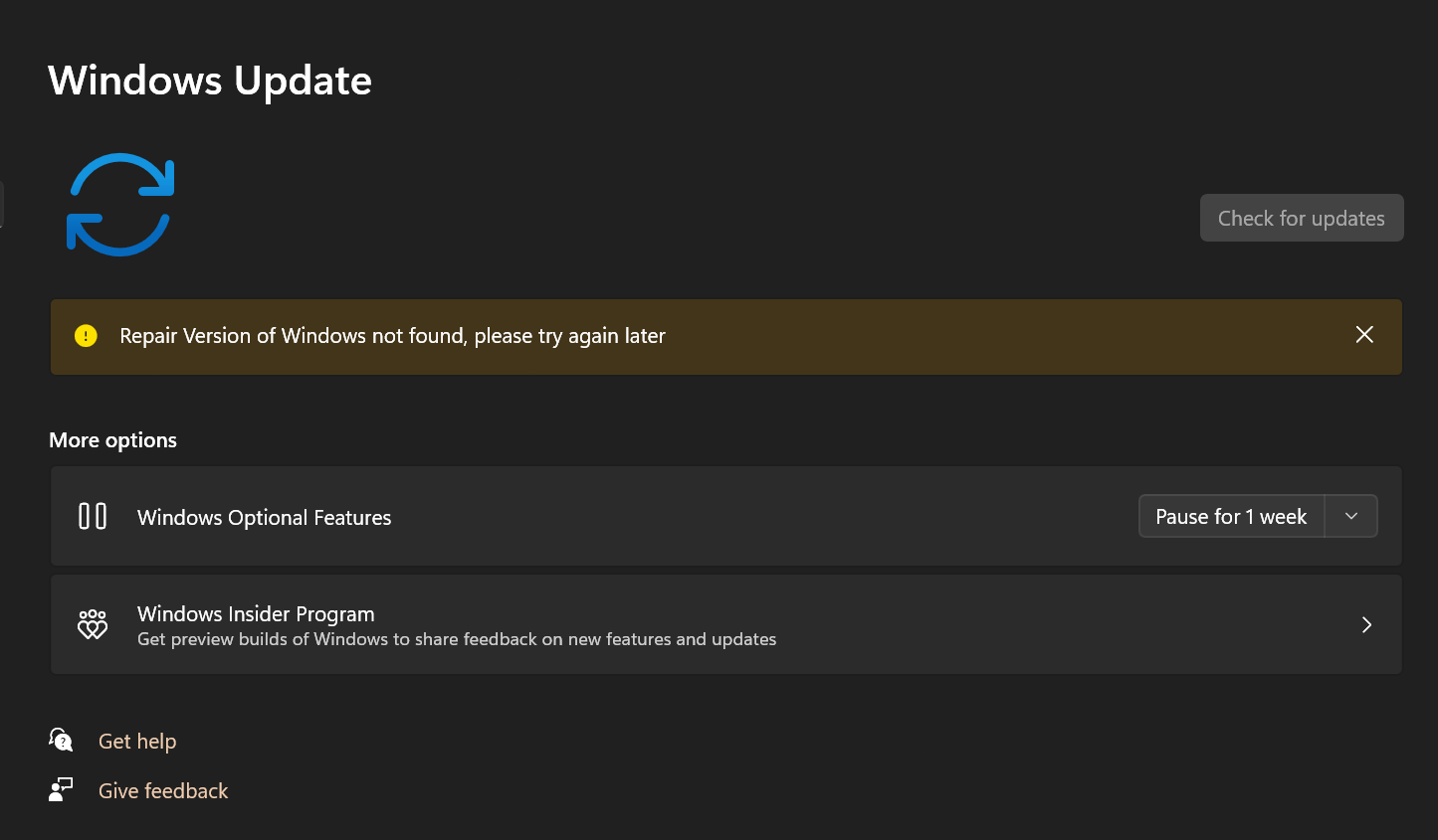 Hi, i cant update my system. - Microsoft Q&A