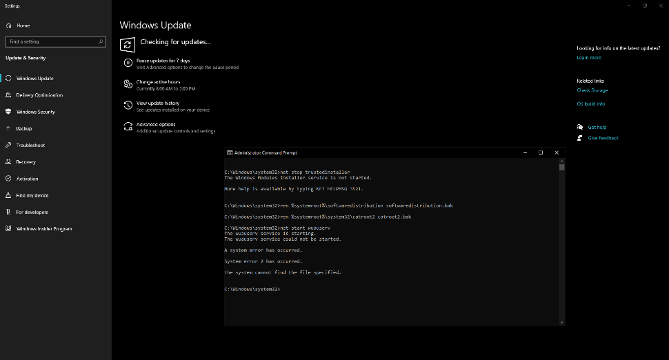 Windows 10 Update error 0x80080005 - Microsoft Q&A