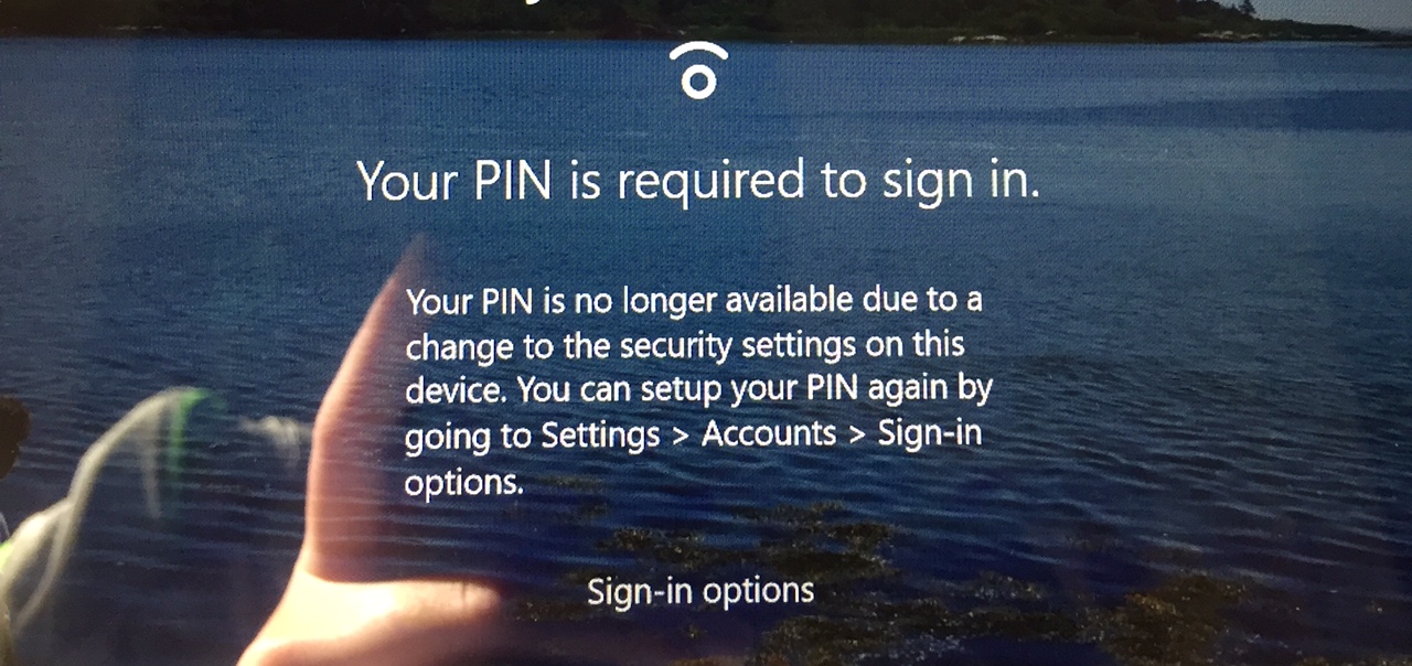 Can't use my PIN to sign in - Microsoft Q&A