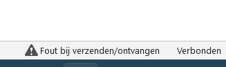 Fout bij verzenden ontvangen Outlook