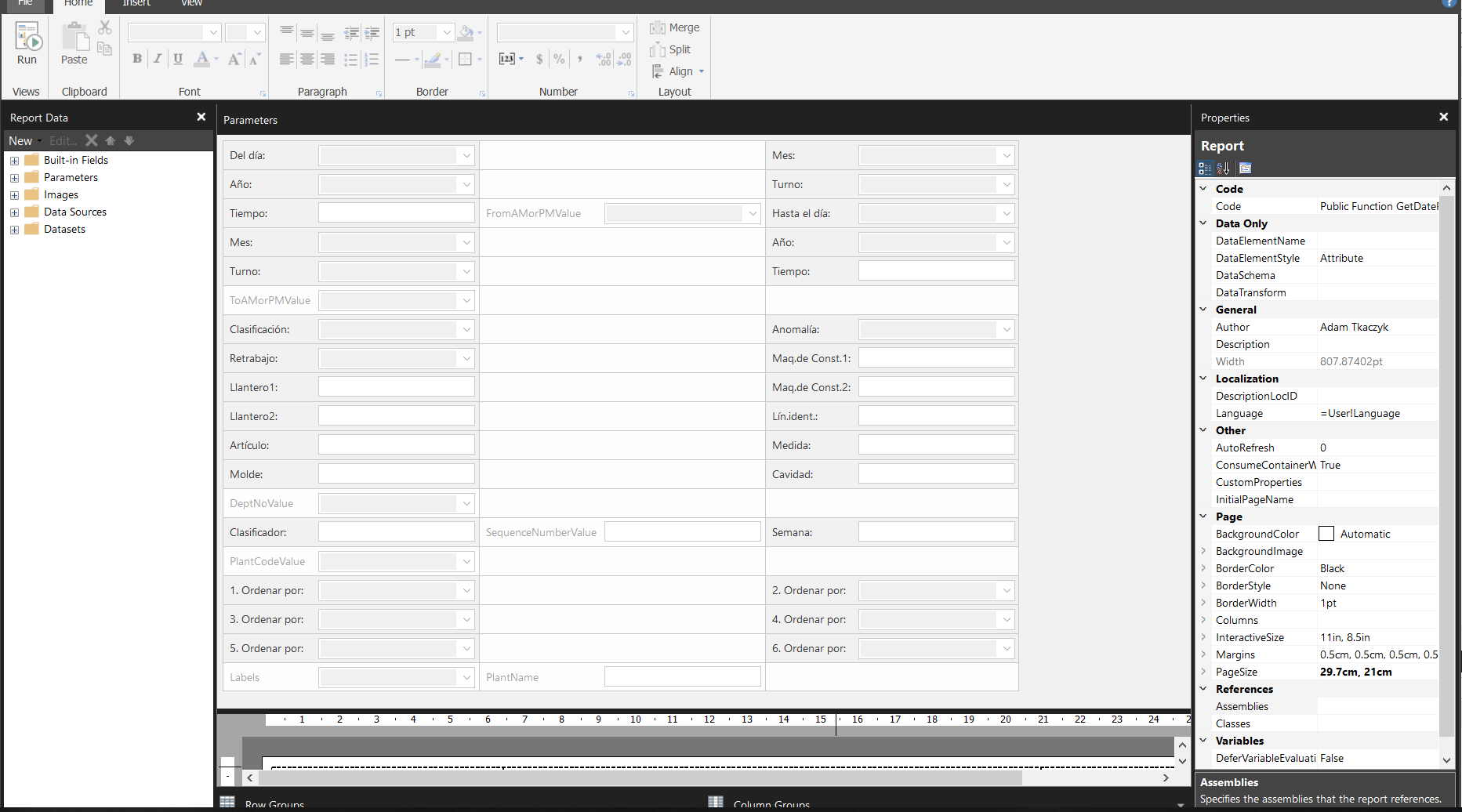 How do i disabled ssrs parameters panel scroll Microsoft Q A