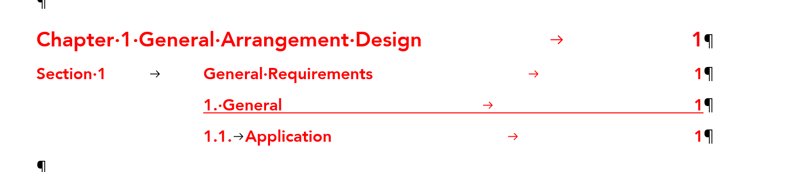 Why does updating the TOC remove the underline from the first tab stop ...