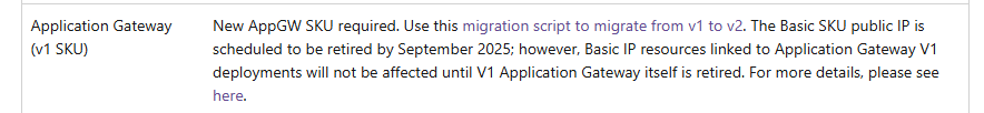 upgrade the public IP of an existing Basic Application Gateway ...