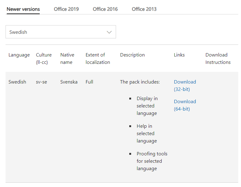 MS365 - Installing a new language pack installs a new version of MS365 ...
