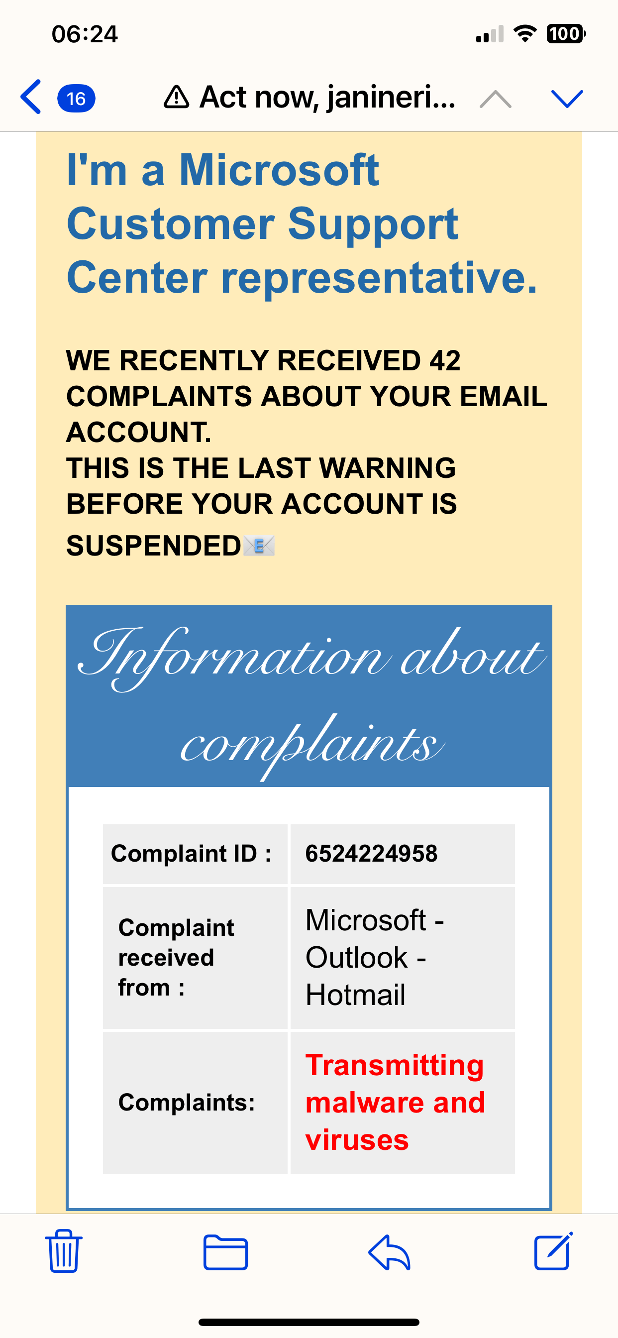 Email saying critical security update and action required - Microsoft Q&A