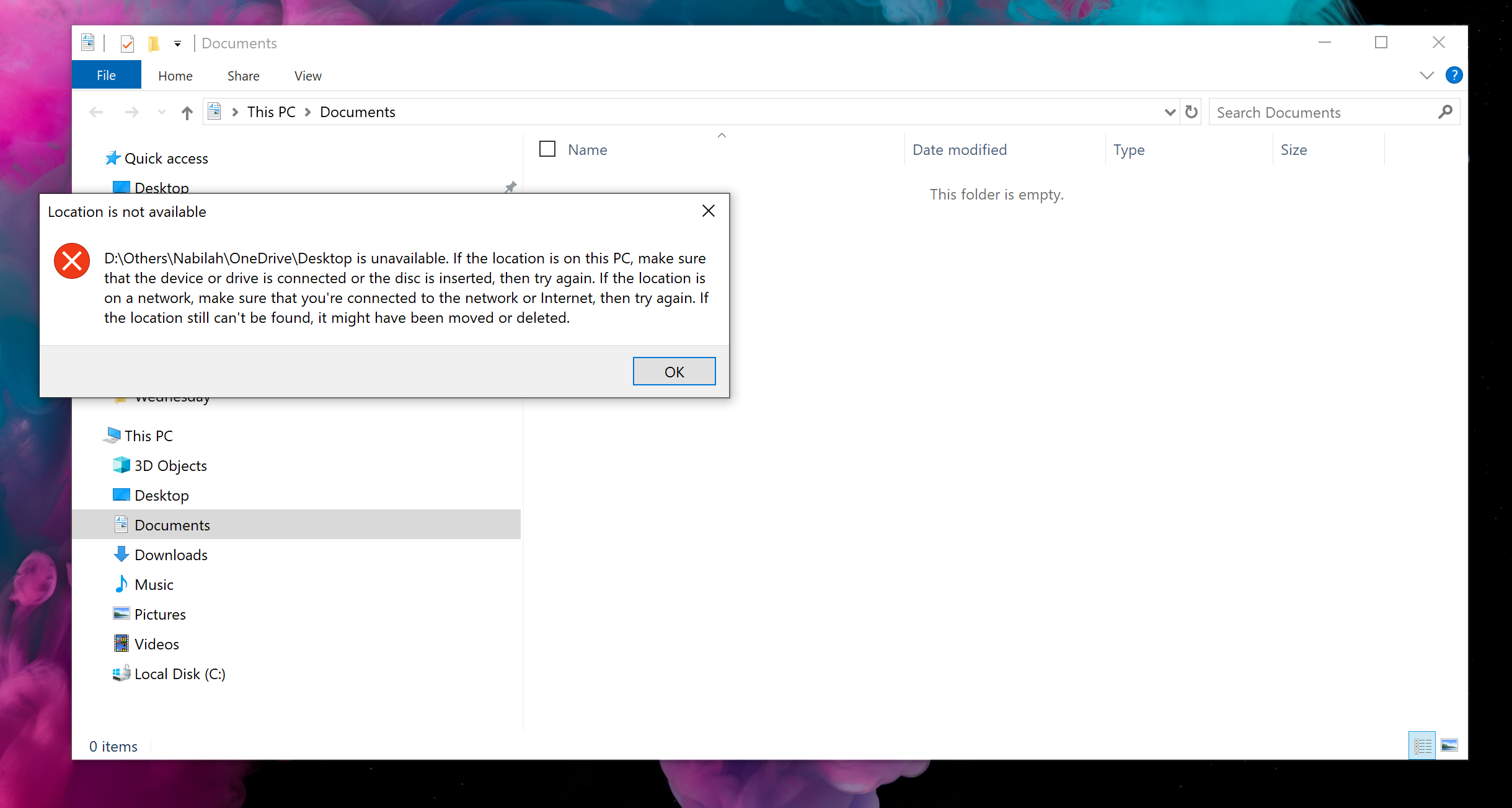 I can't save my files. - Microsoft Q&A