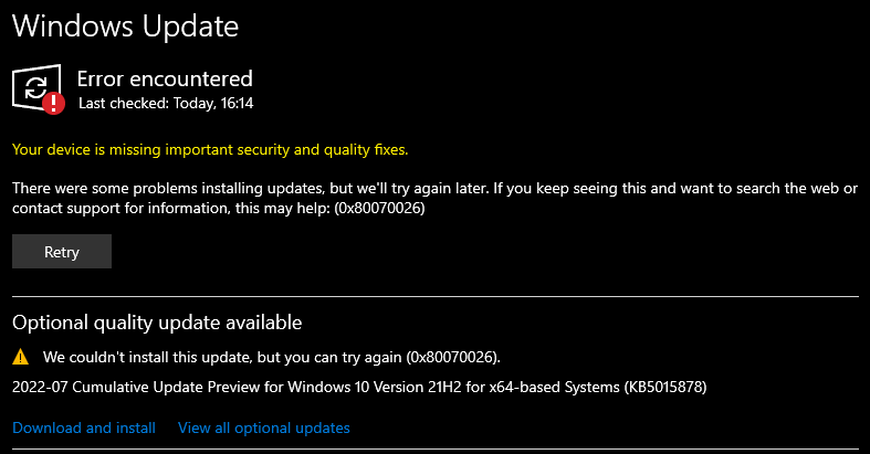 ขึ้น Your device is missing important security and quality fixes. ใน ...