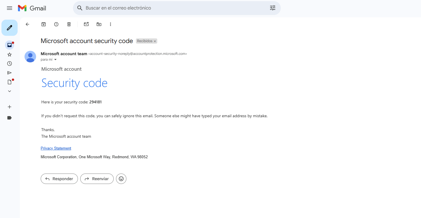 I don't receive an email with a verification code. - Microsoft Q&A