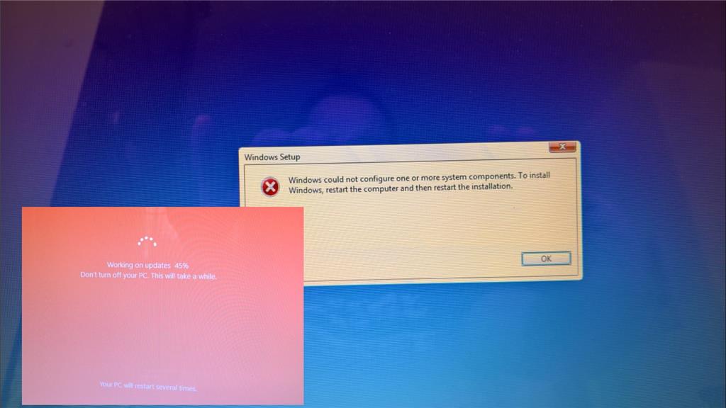 Windows 10 creators update RS3 install error - Microsoft Q&A