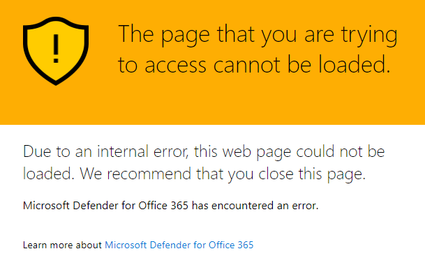 Why are users being redirected to the Microsoft Defender for Office 365 ...