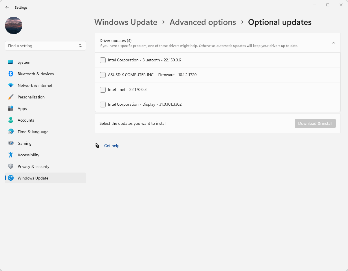 Windows update automatically installs an older version of the Intel ...