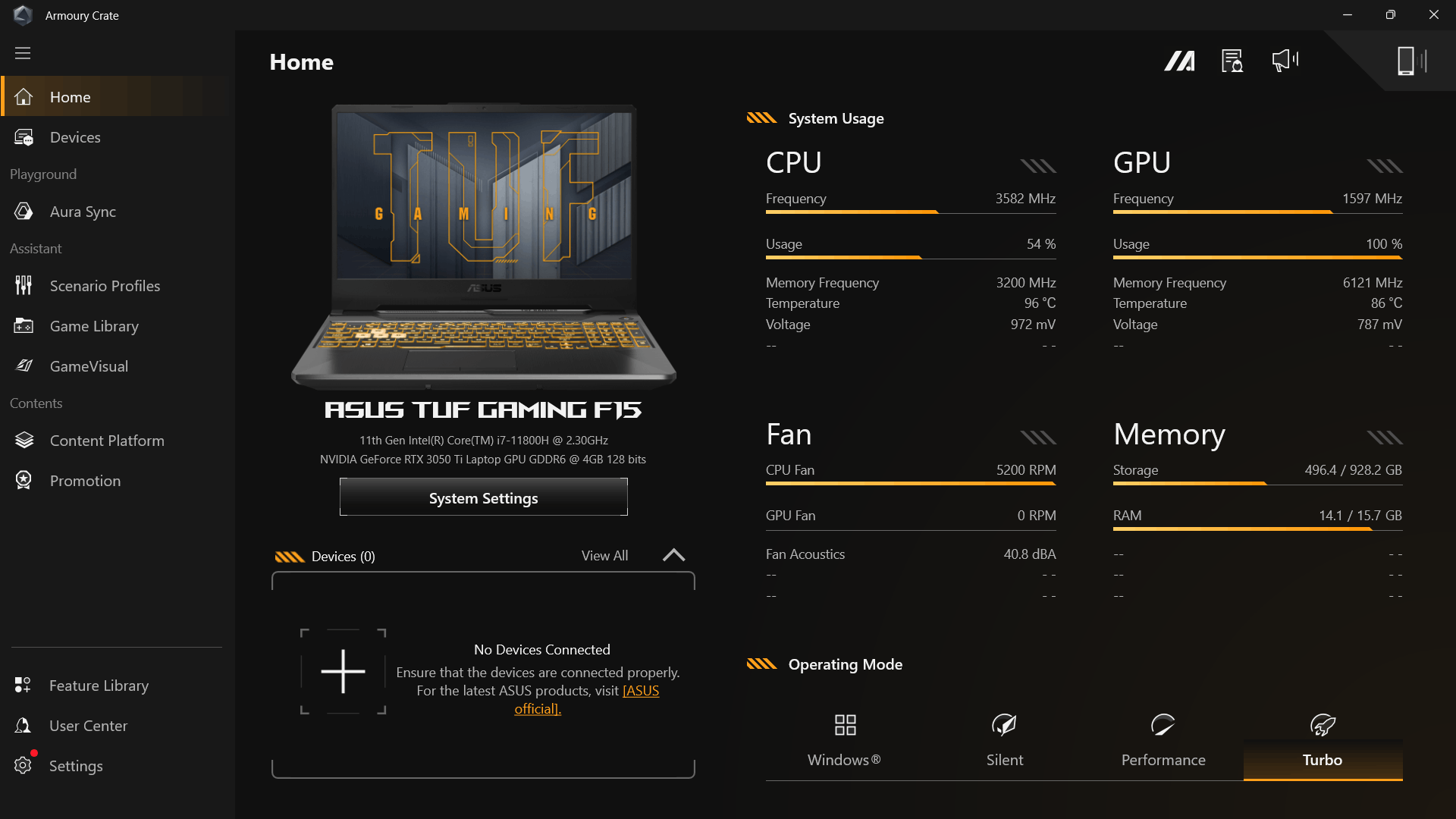 0rpm GPU fan even when gaming. Please provide solutions on how to fix ...