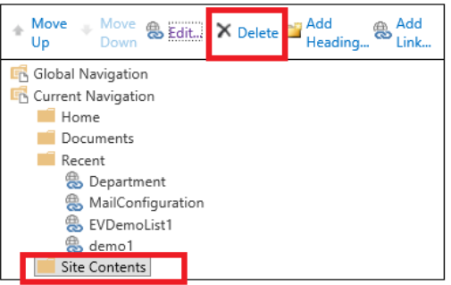 How to hide Site Contents in Sharepoint 2016 - Microsoft Q&A