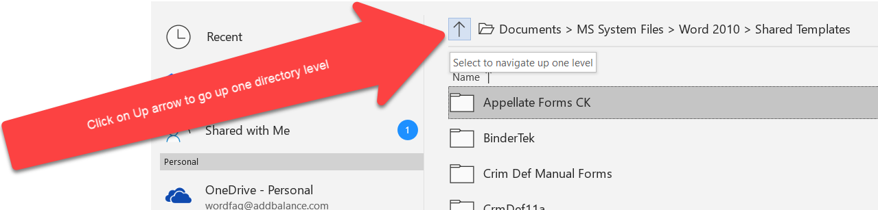 Directory list in Word - Microsoft Q&A