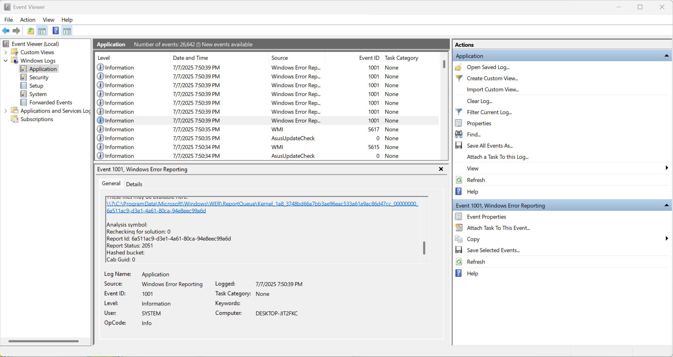 My Windows 11 PC restarted unexpectedly after launching a game ...