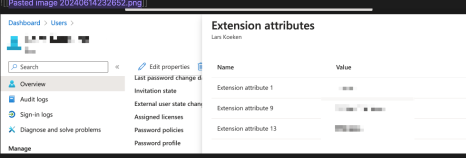How do you provision onPremisesExtensionAttributes (extensionAttribute ...