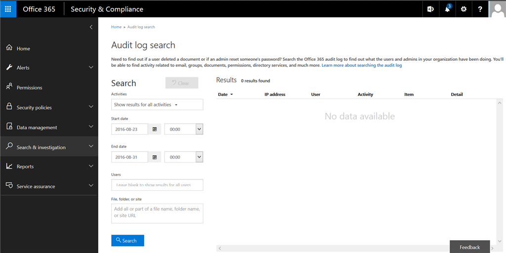 Unified audit log does not log activities - Microsoft Q&A