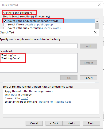 How to set a rule for a specific word and only that word if it isn't a ...