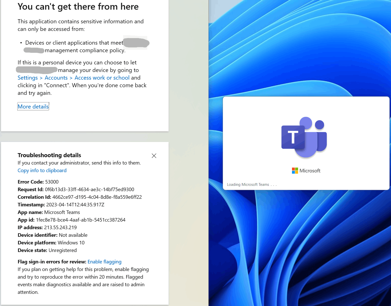 Can't sign in to Office 365 using work account - Microsoft Q&A