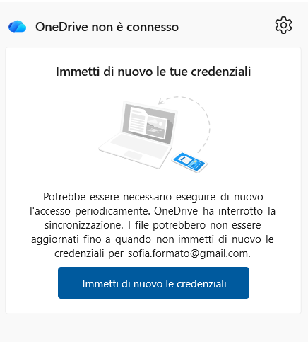 Come posso entrare su Onedrive da pc se quando inserisco il codice che ...