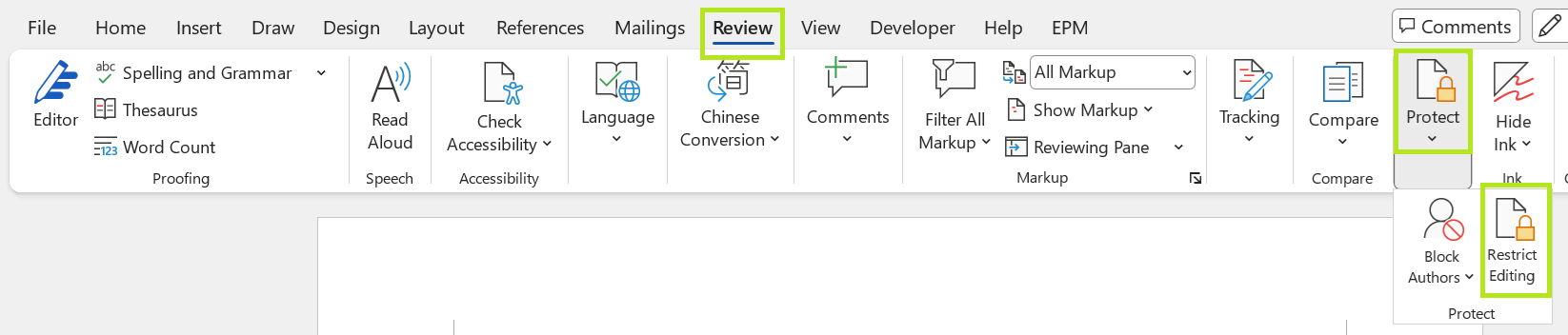Permissions in Word - Microsoft Q&A