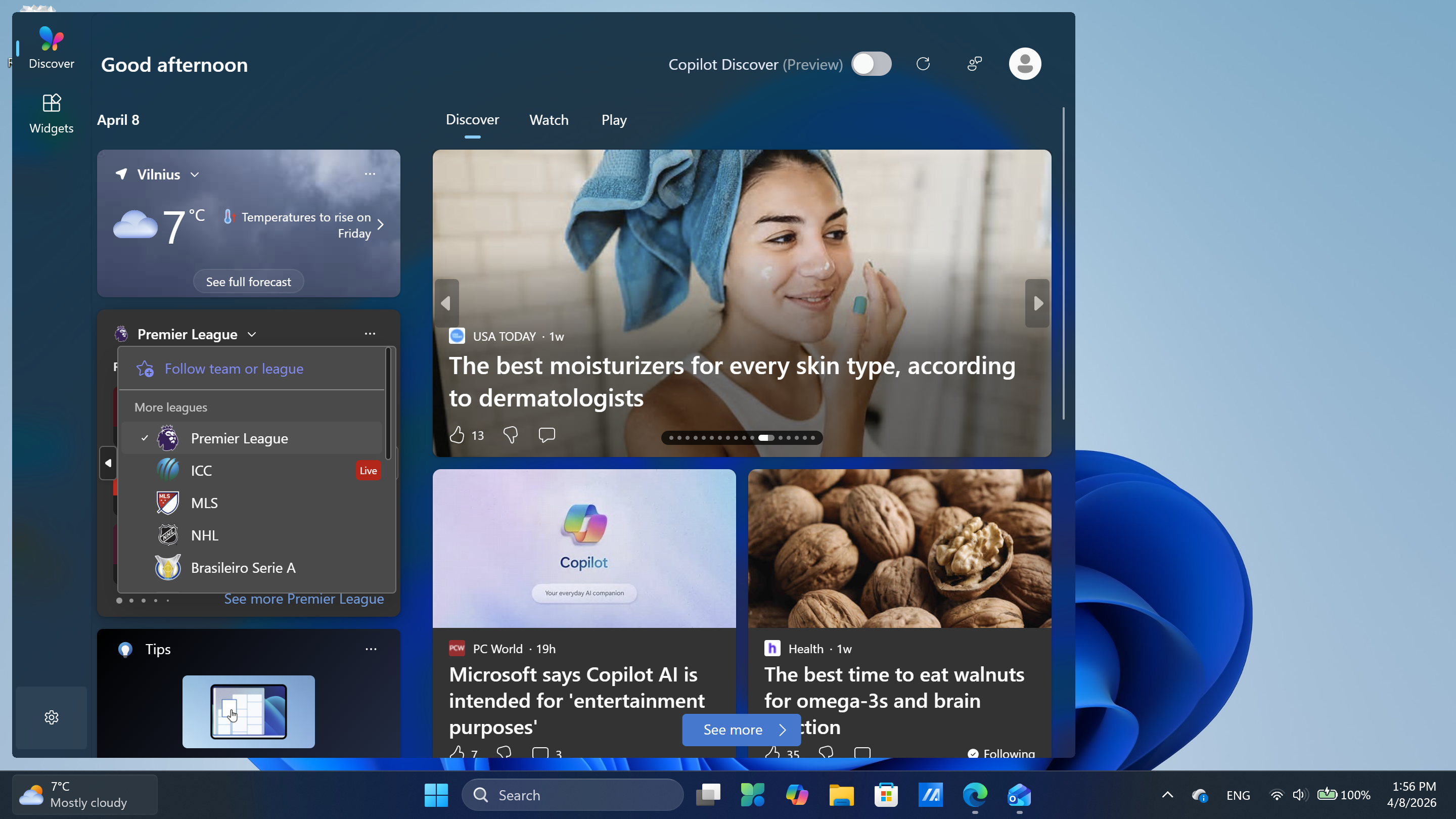 In widgets add please euroleague and nbaeurope - Microsoft Q&A
