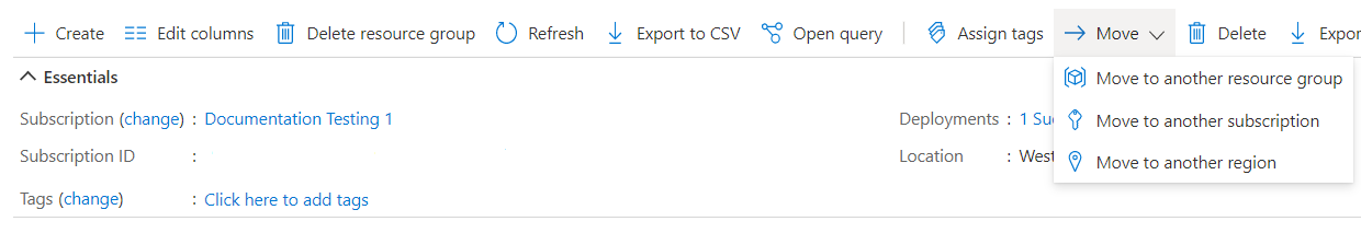 move options