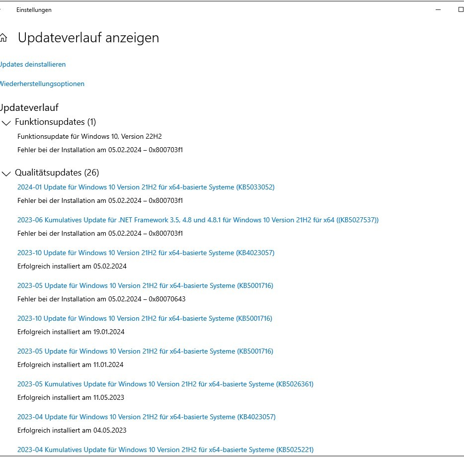 windows 10 update couldn't complete undoing changes - Microsoft Q&A
