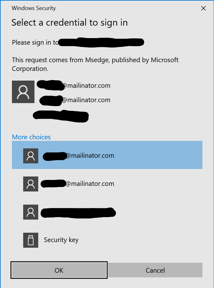 Where are discoverable webauthn credentials stored for Windows Hello