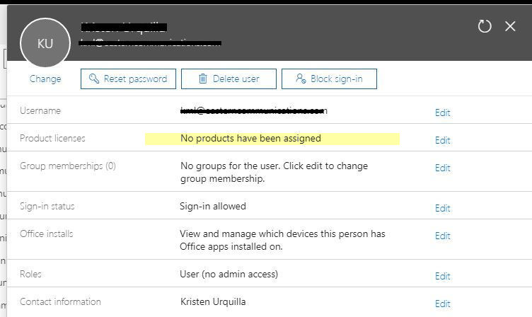 Unlicensed user account - Microsoft Q&A