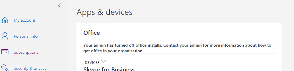Office 365 Install button missing - Microsoft Q&A