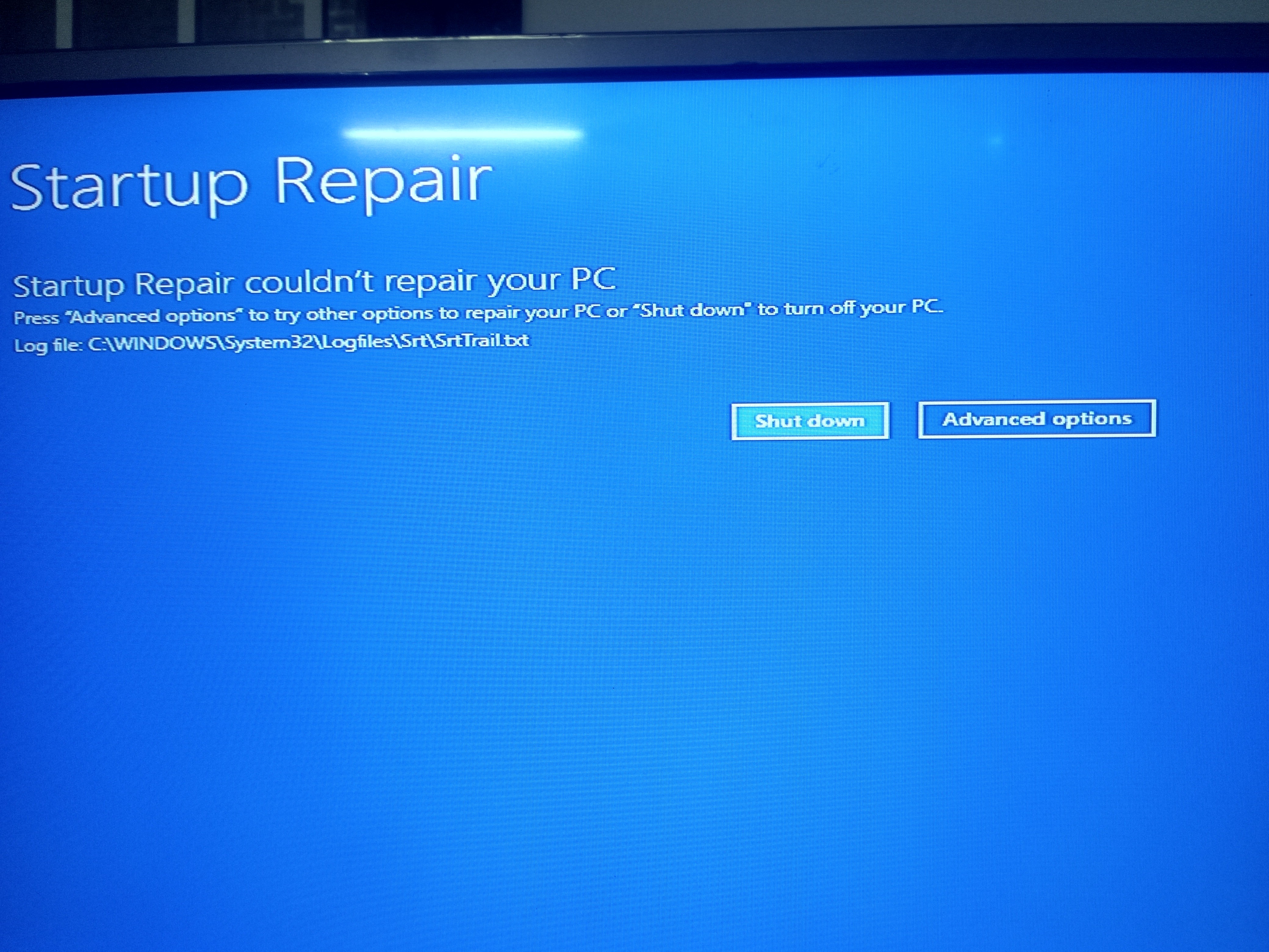 Windows 10 preparing windows for 15-20 mins then black screen with only ...