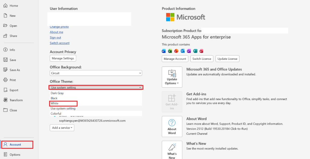 I am unable to change font color in Word or Excel after following ...