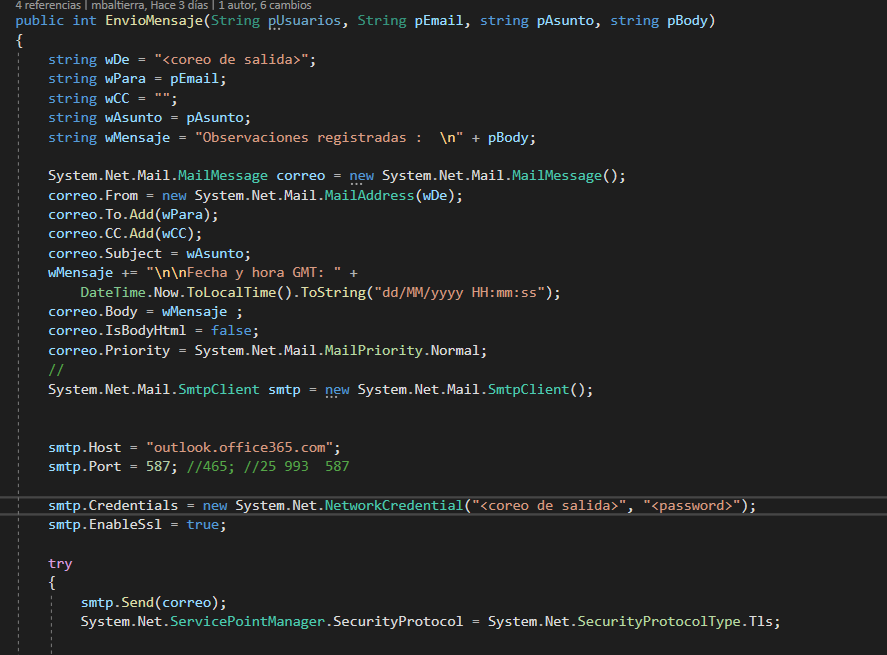 habilitar el puerto TLS en código .NET C# para entorno Azure ...