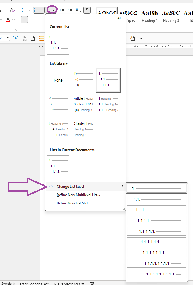MultiLevel List - level goes up one when I hit enter - Microsoft Q&A